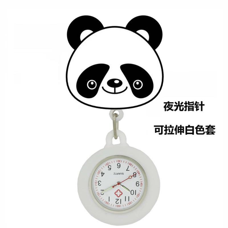 Reloj de enfermera de estiramiento multifuncional luminoso fuerte reloj colgante reloj electrónico digital retráctil de dibujos animados lindo clip cronómetro reloj de bolsillo