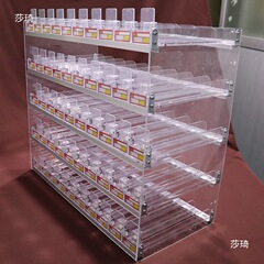 コンビニエンスストアのタバコ棚ディスプレイラックタバコキャビネットタバコバックキャビネットストレートタバコラックスーパーマーケットの棚ディスプレイキャビネットタバコプッシャー付き