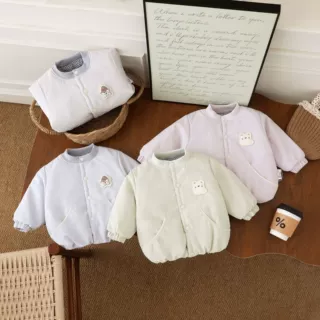 0-3岁婴幼儿冬款防风上衣男童女童加厚保暖防水保暖外穿上衣外套
