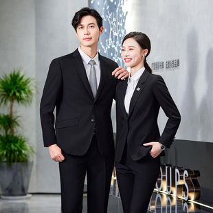 Hotel Manager Professional Suit suit Men and Women Autumn and Winter Civil Servants Dress Bank Teachers Work Clothes Customized LOGO