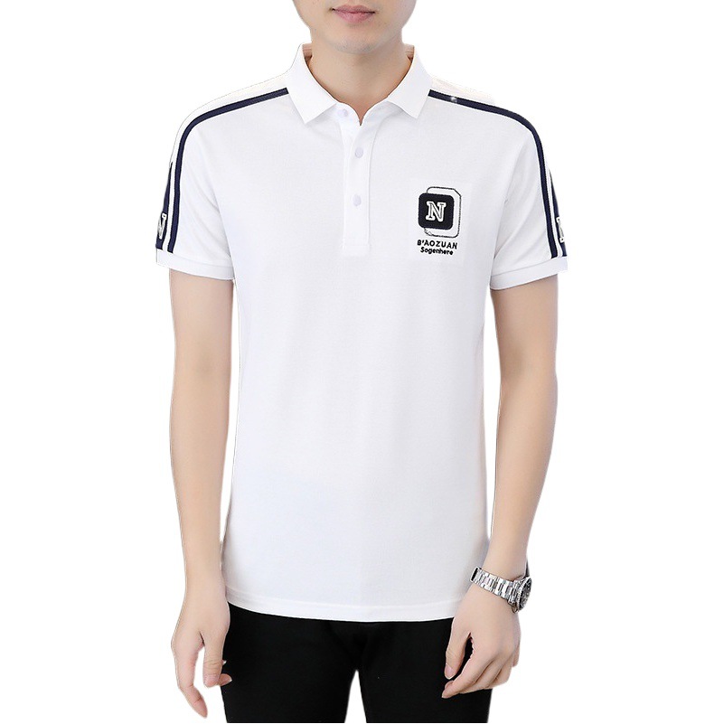 Ángulo 7726-verano nuevo estilo casual camisa polo de manga corta moda para hombres camiseta de manga corta para hombres