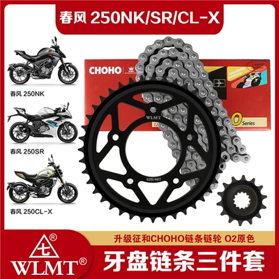 Sprocket Chain Set, Three-Piece Chain | Tire snow chain - chain-set-40-14-zhenghe-520o2-original-color-oil-seal-chain-5-times-stronger