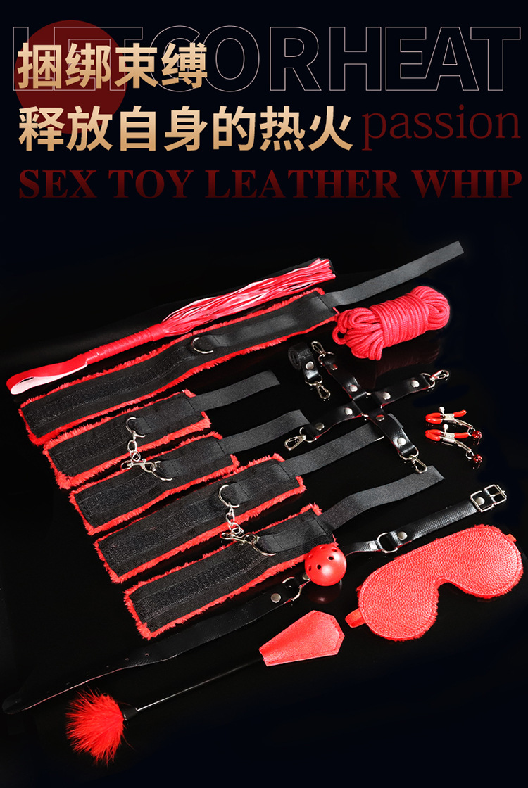 Jiuai SM Bondage Set with Eye Mask, Hand and Foot Cuffs, Nylon Restraint Kit for Couples — detail image 17
