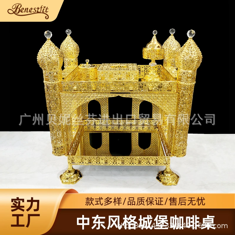 Набор кофейных столиков из керамики с инкрустацией в стиле Ближнего Востока, двухслойный, исламское искусство, для гостиной, оптовая фабрика для трансграничной торговли