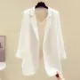 气质中长款夏季宽松西服