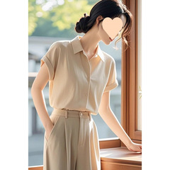 2025新款冷淡系高级感干练气质时尚职业衬衫裤子两件套装女装夏季