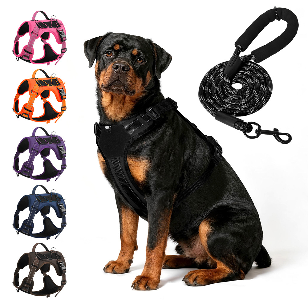 Cuerda de tracción para perros transfronteriza, correa multifuncional para el pecho para mascotas a prueba de explosiones, correa reflectante retráctil, cuerda para pasear perros