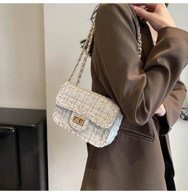 Borsa a tracolla donna con catena piccola borsa a spalla elegante_voghion.com