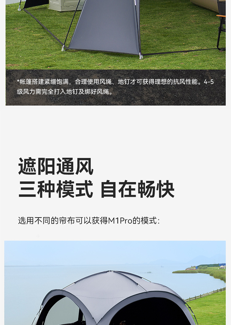 Dome Canopy Tent Multi-person Awning Sunscreen Outdoor Outdoor Camping Camping Weatherproof Folding Equipment