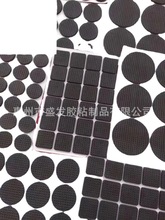 黑色圓形平面自粘硅膠片 硅像膠墊防滑墊 減震橡膠墊片批發