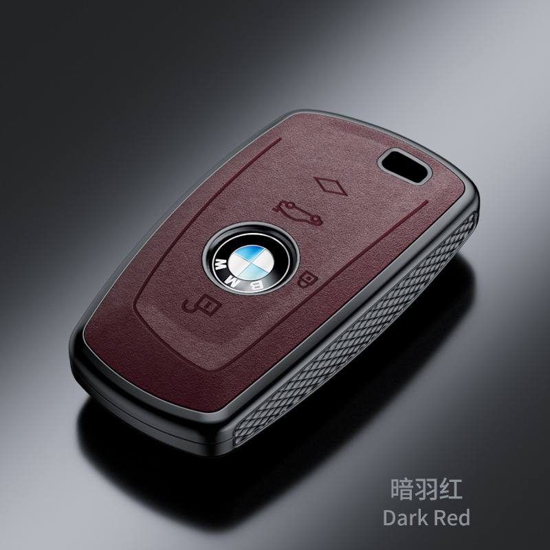 Suitable for Bmw X1/x2/x3/320li Key Cover 5 Series/3 Series/7 Series/525li Buckle Suede Business Case