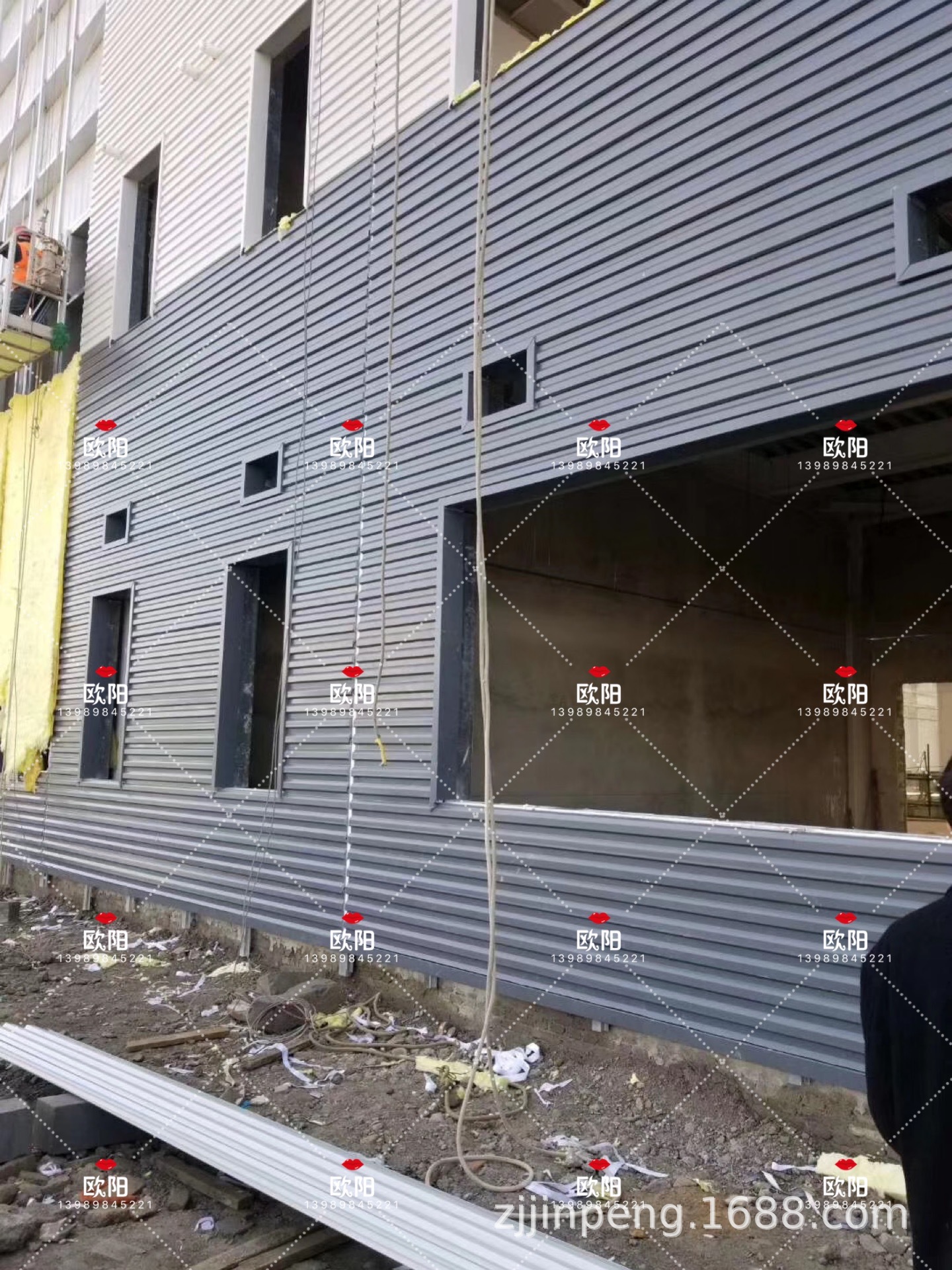 武汉批发墙面横铺彩钢板  钢结构外墙彩钢梯形板B36型