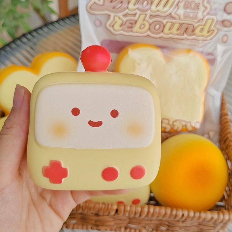 Игрушка squish «хлеб/тост» мягкий сквиши, медленное восстановление, экокожа, антистресс