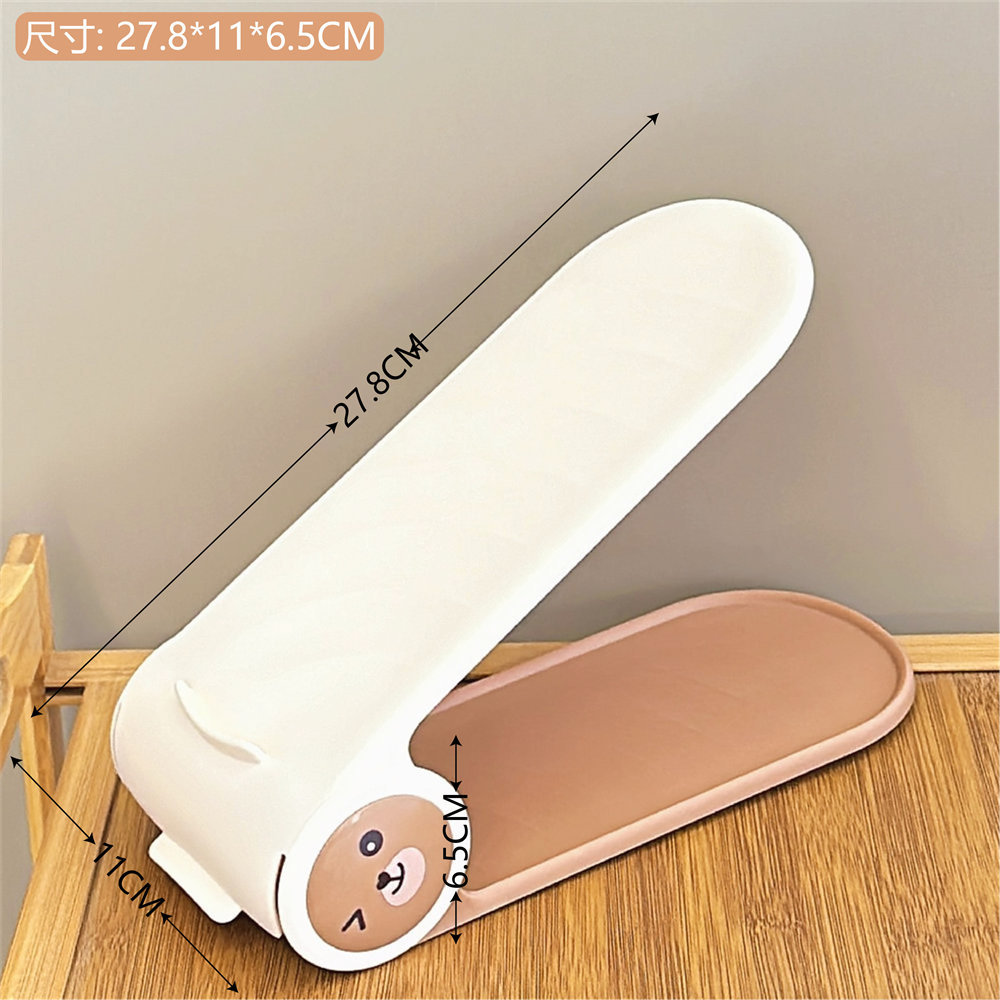 Zapatero moderno simple estante de almacenamiento de zapatos de doble capa integrado ajustable hogar dormitorio sala de estar soporte de zapatos de plástico