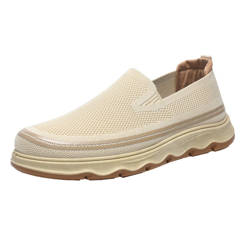 Zapatos de hombre de verano de un solo pie, zapatos casuales de hombre de malla transpirables, cómodos y grandes zapatos de skate transpirables de moda.