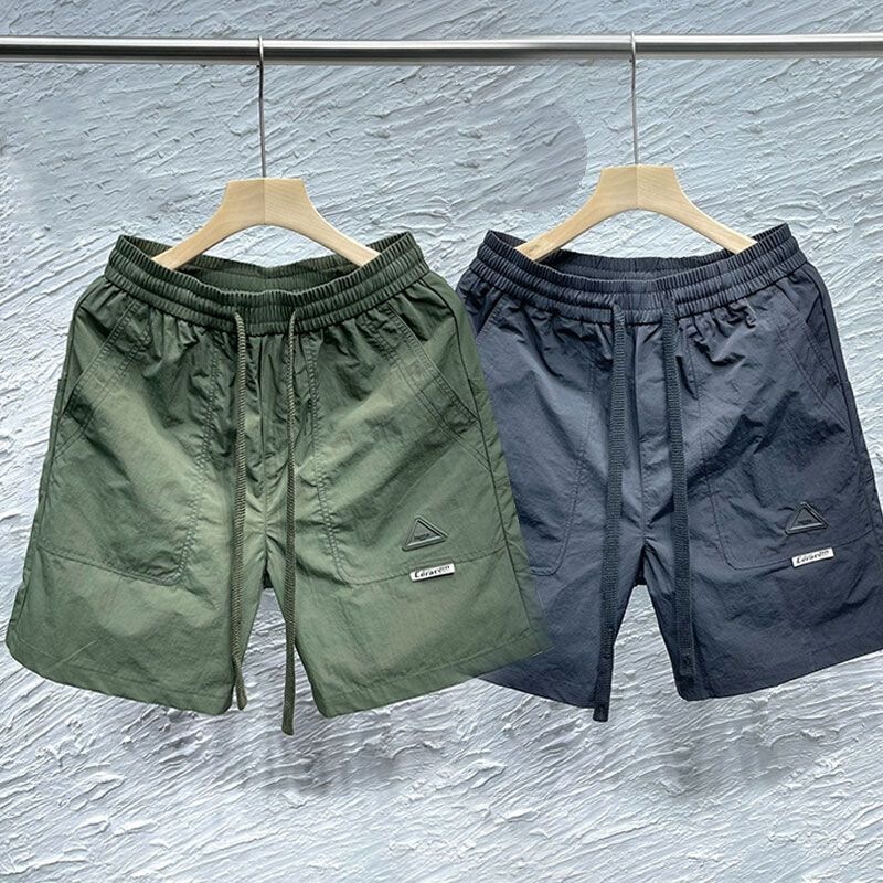 Men's Summer Ice Silk Thin Shorts, Quick-Dry Loose Basketball Shorts, Casual Sports Shorts