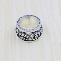 Модное кольцо с якорем из стерлингового серебра, мужское широкое властное тайское серебряное кольцо на указательный палец, европейские и американские аксессуары для мотоциклов в стиле хип-хоп, панк