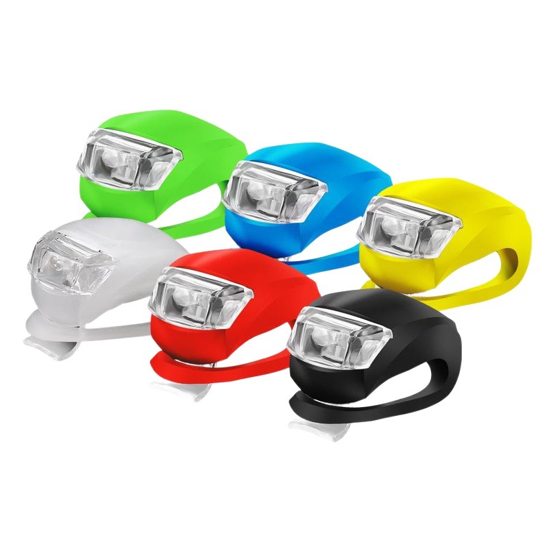 Luz de bicicleta de cinco generaciones luz de la rana de la noche montando advertencia niños scooter equilibrio coche luz de color bicicleta de montaña luz trasera Accesorios