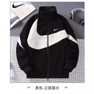 Cross-Border Men's Cotton Coat 2025 Winter Reversible Lamb Wool Cotton Jacket Men's Trendy Brand Warm Couple Cotton Padded Jacket Women's