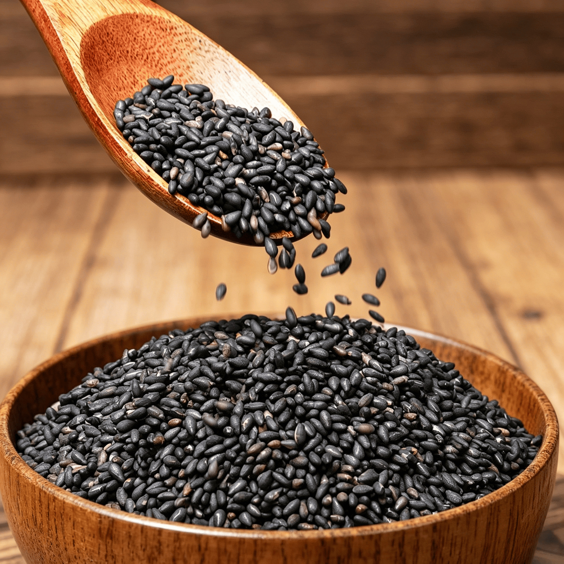Black Sesame Seeds Hei Zhi Ma 1000g Raw Whole Grain for Baking Congee Soy Milk and Home Cooking preparation