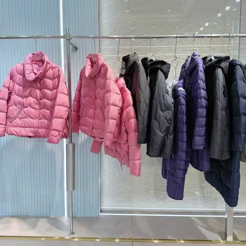 25冬芭芭利亚中长款连帽轻薄羽绒服实体直播货源批发高品质女牌货