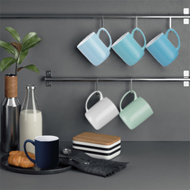 Juego de 6 Tazas de Cerámica de Porcelana Blanca, Resistente a Altas Temperaturas, para el Hogar image 3