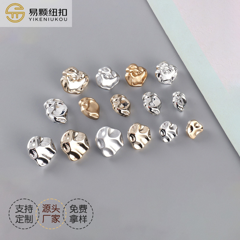 定制ABS塑料异形纽扣 仿金属不规则形状diy钮扣 西装外套扣子