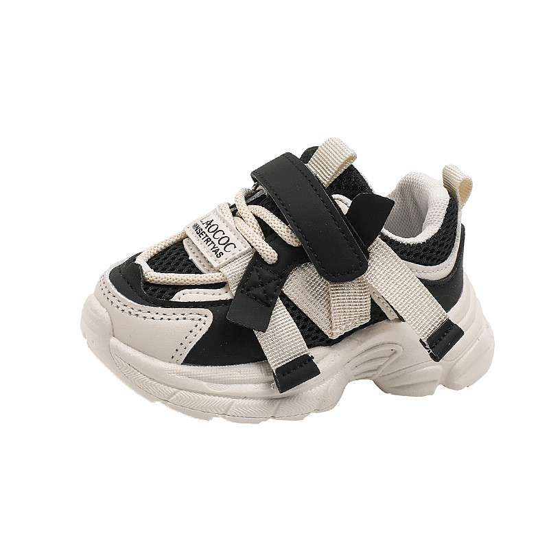 Kindervader 2024 lente nieuwe meisjes vrije tijd mesh ademende midden kleine jongens en baby's loopschoenen_voghion.com