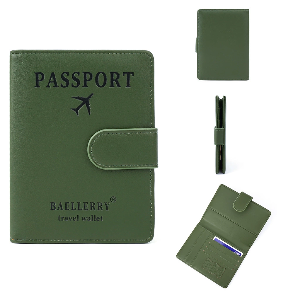 Baellerry, новый мужской и женский универсальный чехол для паспорта с RFID-меткой и антимагнитной пряжкой, для документов, проездных через границу, простой чехол для карт