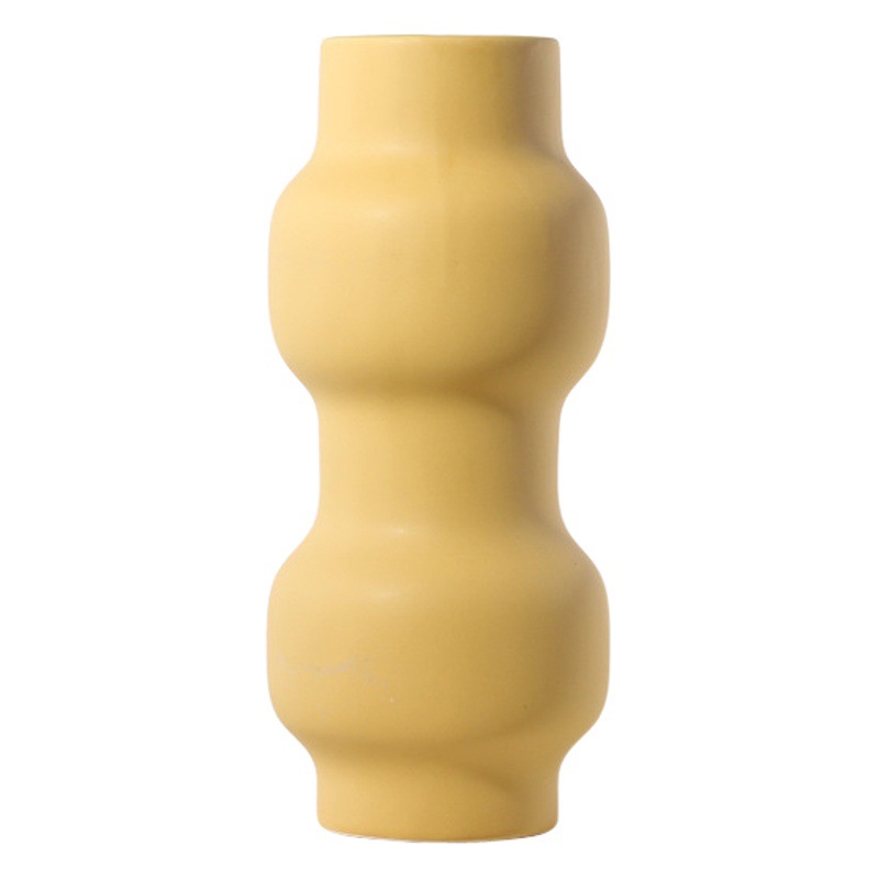 Estilo nórdico florero decoración salón ins cerámica flor seca flor artificial tienda de ropa B & B arte decoraciones