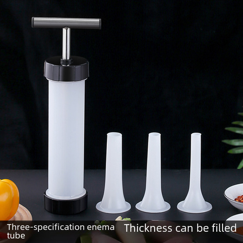 Hand-crank sausage filling machine, household sausage filling tool, handcrafted sausage machine, small sausage filler