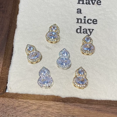 Gourd-Shaped Zircon Diamond Inlaid: Zərgərlik ara hissələri