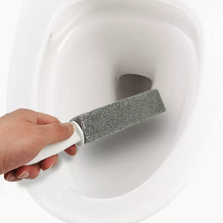 Toilet, brush, plastic cleaning stick