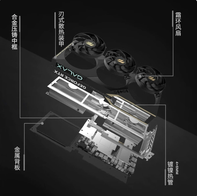 Видеокарта Shadow/Chi RTX 5070TI 16G DDR7 Magic Blade