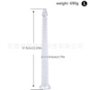 Women's masturbation appliances plug scales anal whip transparent crystal white super long anal plug creative fish scales new product