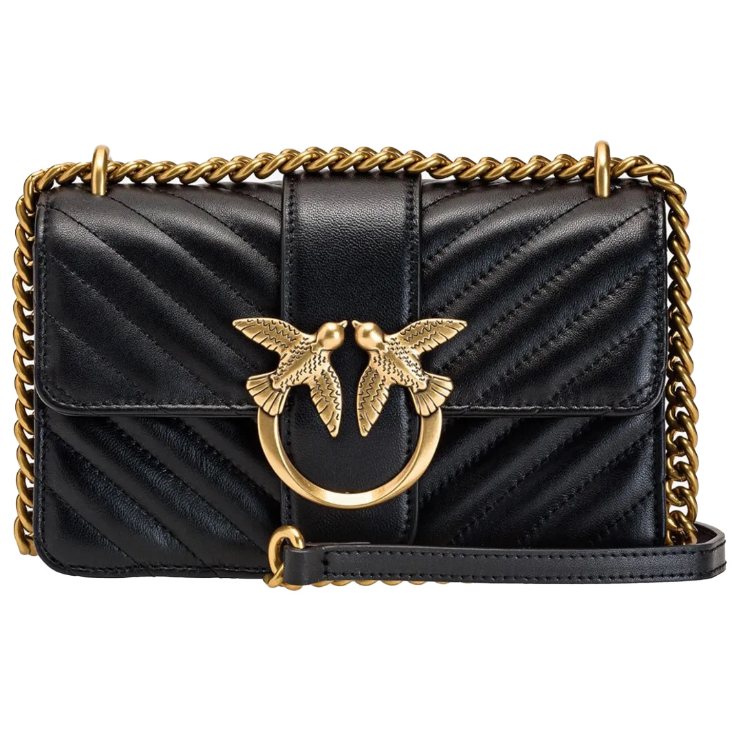 2023 nuevo pinko de alta calidad mismo estilo V-patrón de piel de oveja hombro de las axilas de las mujeres bolsa de sarga de la cadena de pelo generación