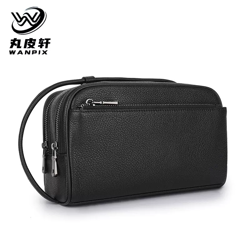 新款男士手包头层牛皮男士手拿包商务休闲真皮手拿包牛皮手包现货