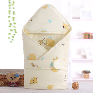 Newborn Baby Blanket for Autumn and Winter, Thickened Version for Newborns, Warm Baby Wrap for Outings, Thickened and Warm
