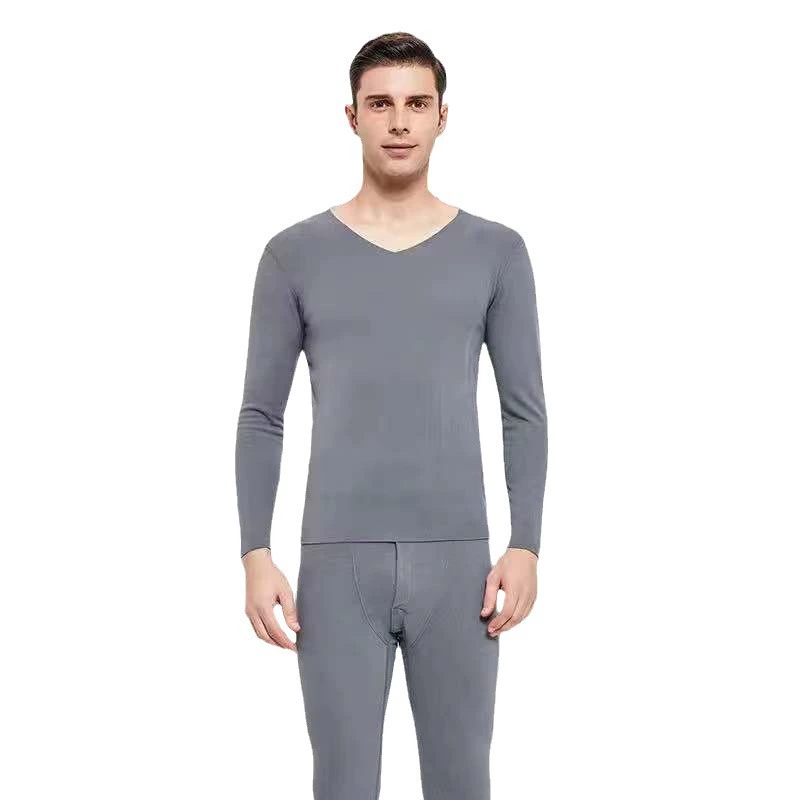 Men's winter fleece keep warm thermal underwear, trousers, wholesale, V-neckline, increased thickness