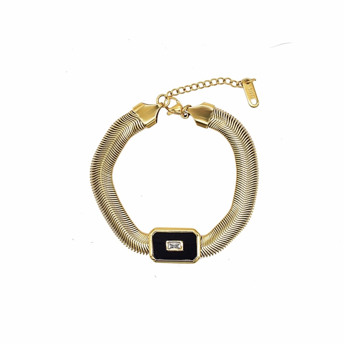 25g Weight Simple Style Classic Style Commute Color Block 304 Stainless Steel Titanium Steel Ion Plating (IP) Men's Bracelets Men's Chain Bracelets