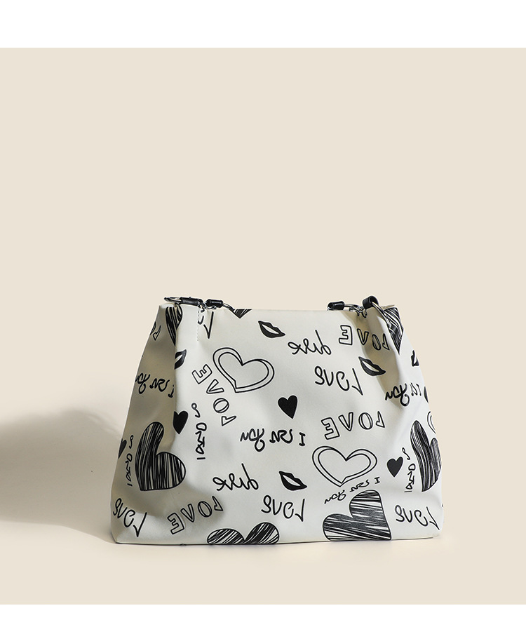 Damen Schultertasche Mit Muster Große Henkeltasche Als Shopper_voghion.com