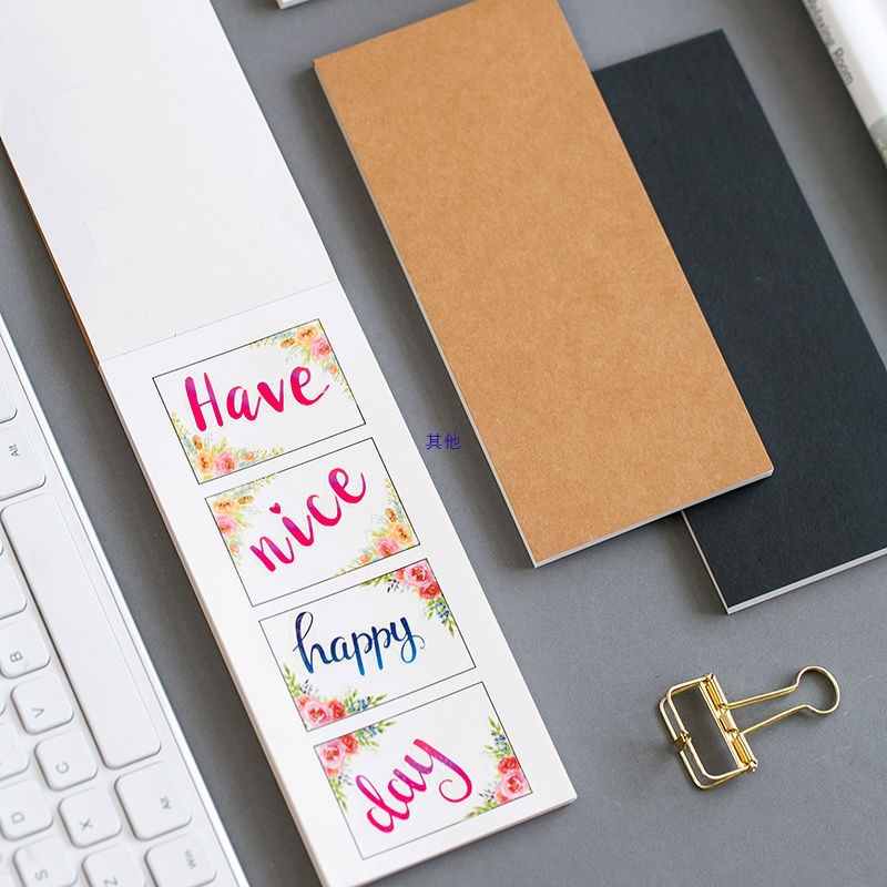 Storyboard Book 5 Sticky Notes Four-Panel Comic Creation Drawing Book Line Art Character Design Journal Tearable Original Paper