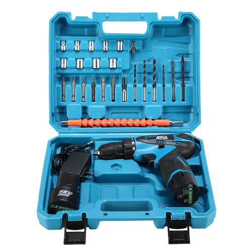 Cross-border new rechargeable drill, lithium electric drill, 28V electric screwdriver, electric tool hand drill package