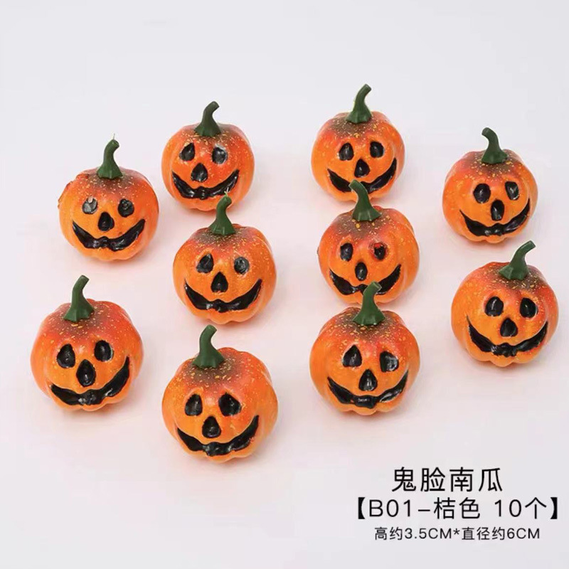 Halloween ramo de flores accesorios de decoración Hombre de Aspajarita bruja simulación calabaza cara ornamentos embalaje de flores materiales DIY