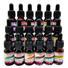 蜡烛液体色素染料颜色颜料10ml玻璃瓶18色彩盒可配蜡芯架线板贴纸