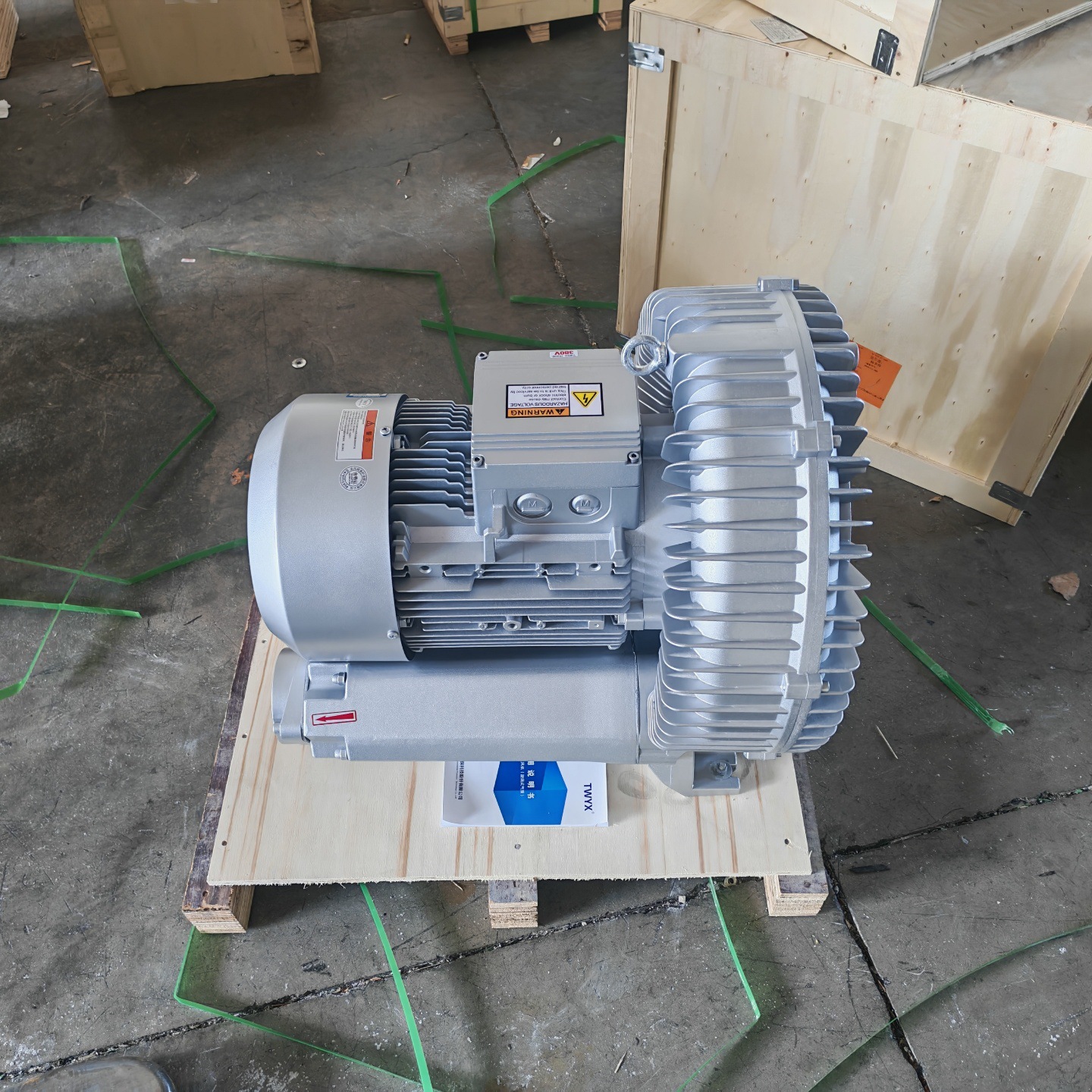 18.5KW ventilador de alta presión de vacío de alimentación RB-91D - 3 ventilador de alta presión de vórtice tipo turbina de frecuencia variable ventilador de alta presión