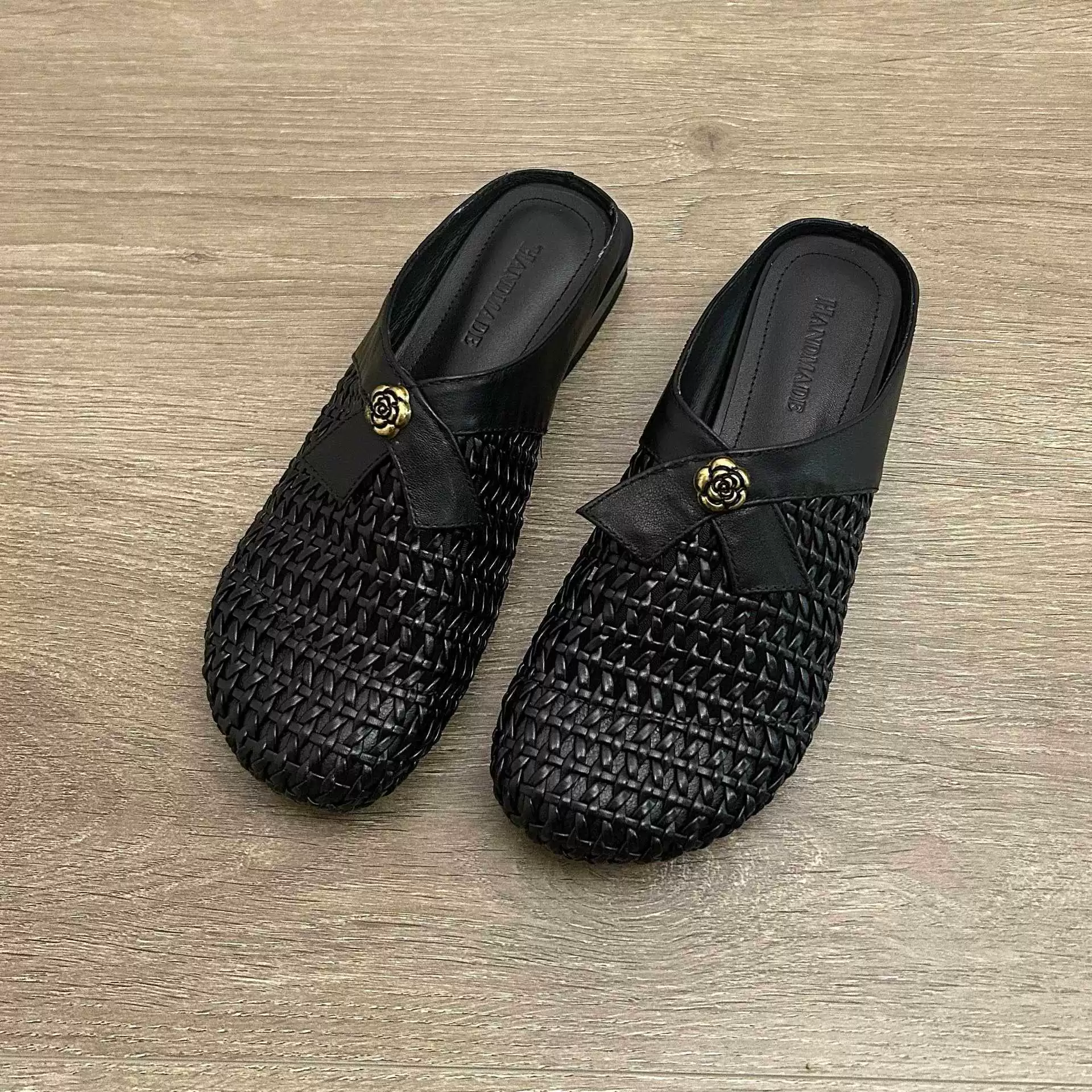 Mountain tea, universal woven slippers, (Physicals), genuine leather
