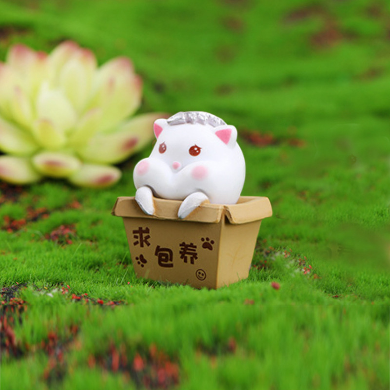 Nueva decoración de jardinería de micro paisaje gato lindo Daisy todos los días accesorios de decoración de paisajismo de bricolaje artesanías de pvc al por mayor