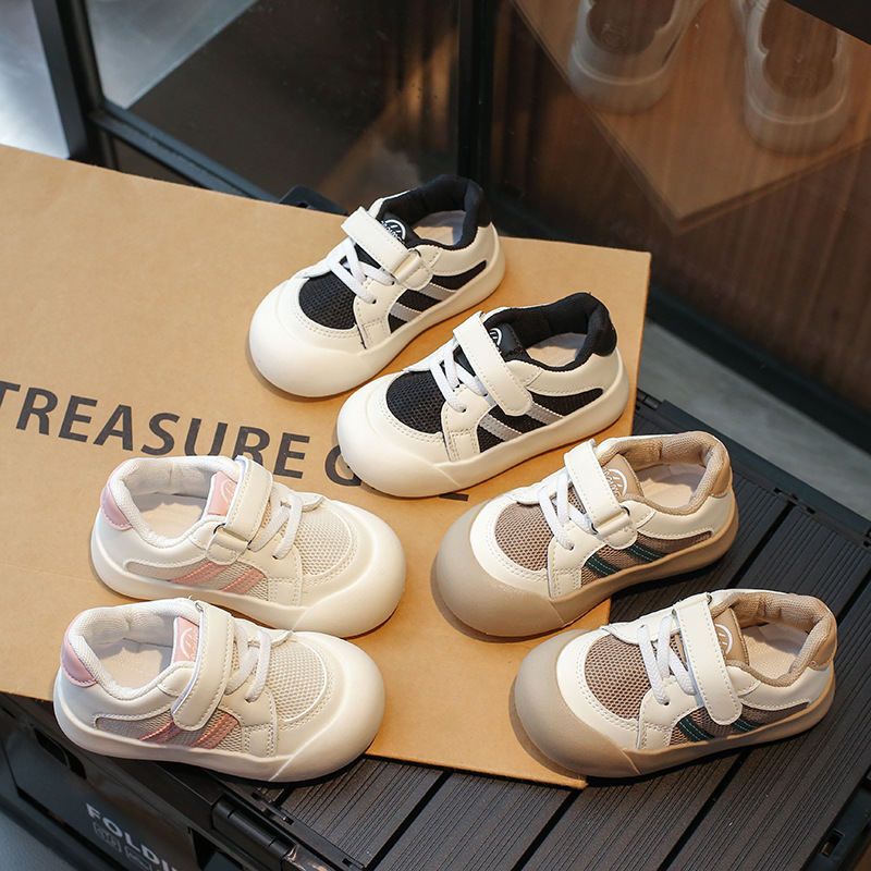 Zapatillas de bebé 2025 primavera zapatos infantiles zapatos casuales para niños zapatos de malla transpirable para bebés niñas zapatos para niños pequeños dropshipping.
