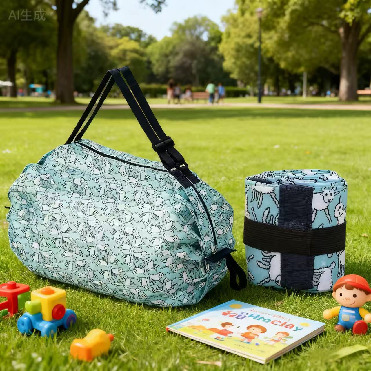 작은 양 접이식 아코디언 가방 50*35CM